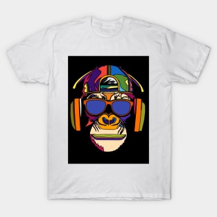 Monkey rapper pop art T-Shirt